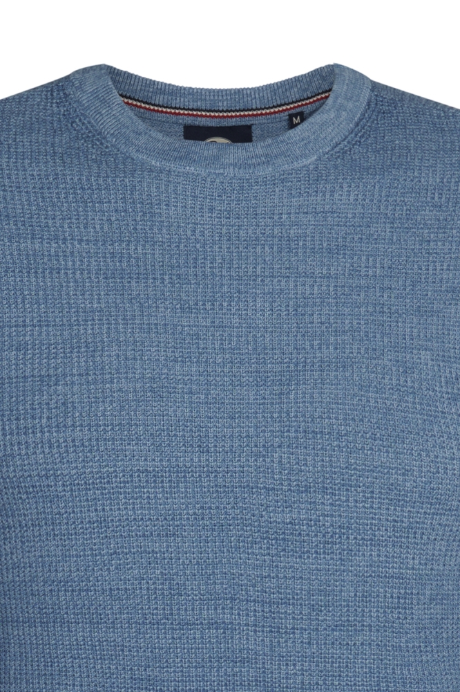 GEBREIDE TRUI MET RONDE HALS M 3050 KWR225 5187 Pale Blue